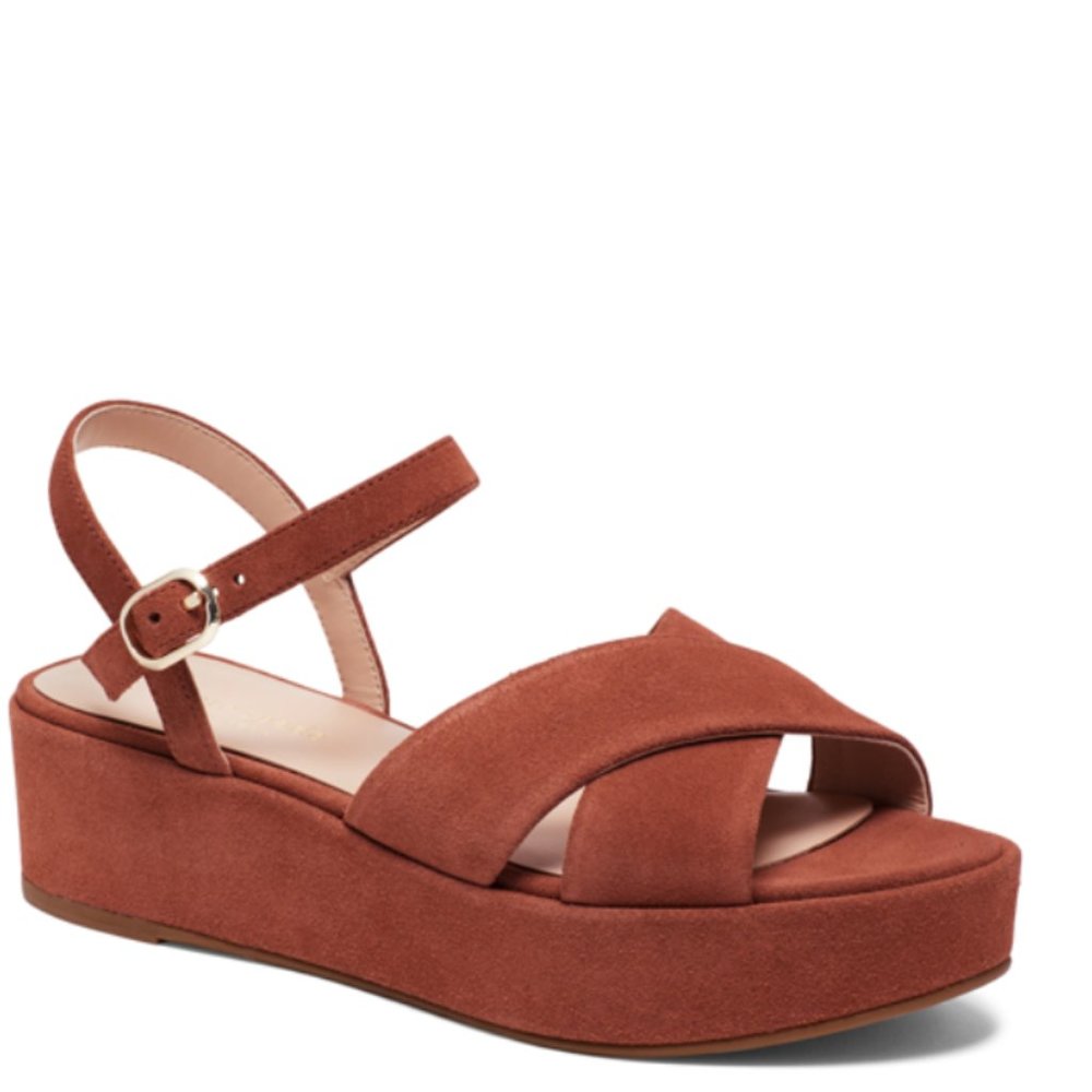 Kate spade suede platform shoes
